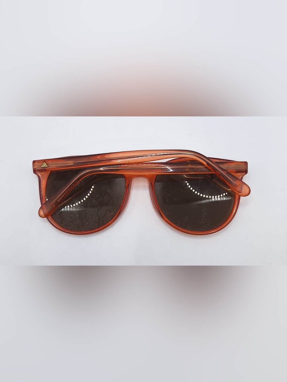 Liz Claiborne 10514 Brown Translucent Oval Sunglasses Frames Only - Picture 4 of 8
